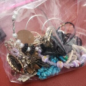 Wearable & Repurpose Jewelry Lot Almost 1 POUND Untested